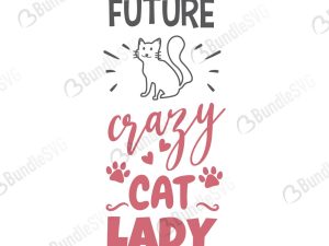 Future Crazy Cat Lady SVG Files