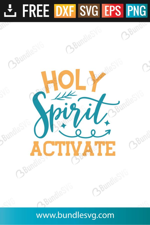 Holy Spirit Activate SVG Files