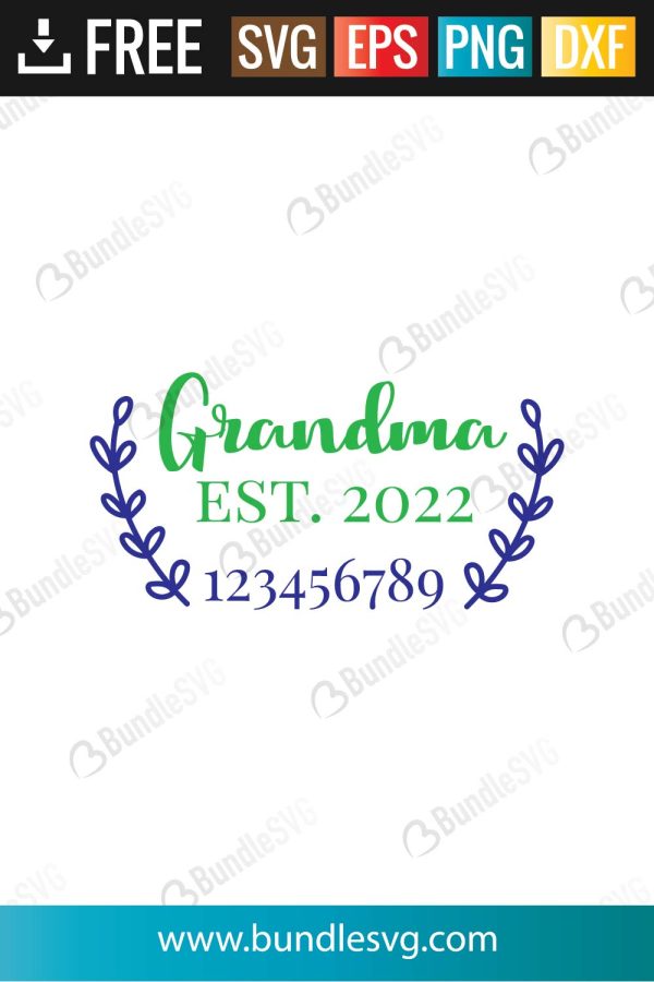 Grandma Est 2022 SVG