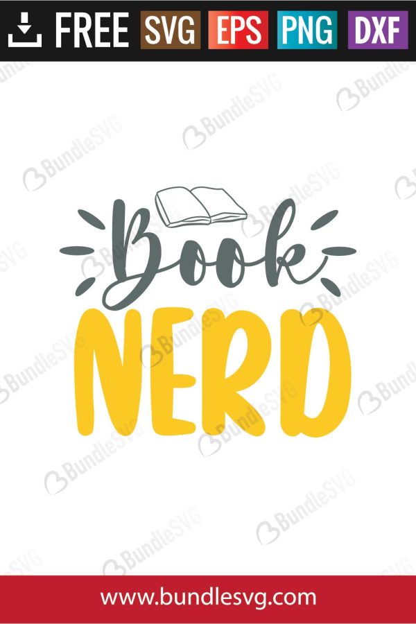 Book Nerd SVG