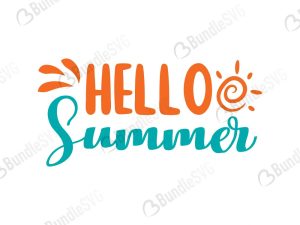 Hello Summer SVG