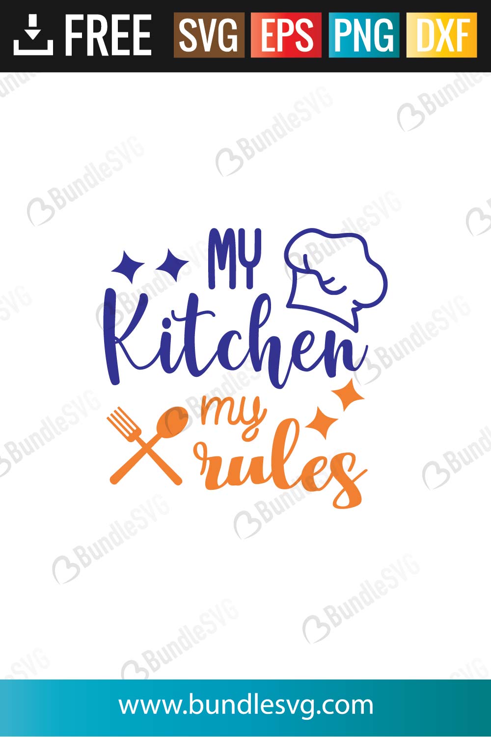 My Kitchen My Rules Svg Cut Files Free Download