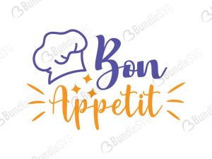 Bon Appetit SVG Cut Files