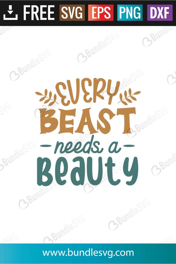 Every Beast Needs A Beauty SVG