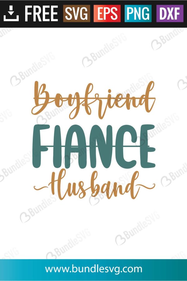 Boyfriend Fiance Husband SVG