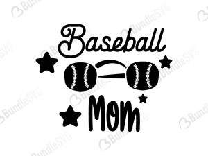 Mom Life Baseball Svg