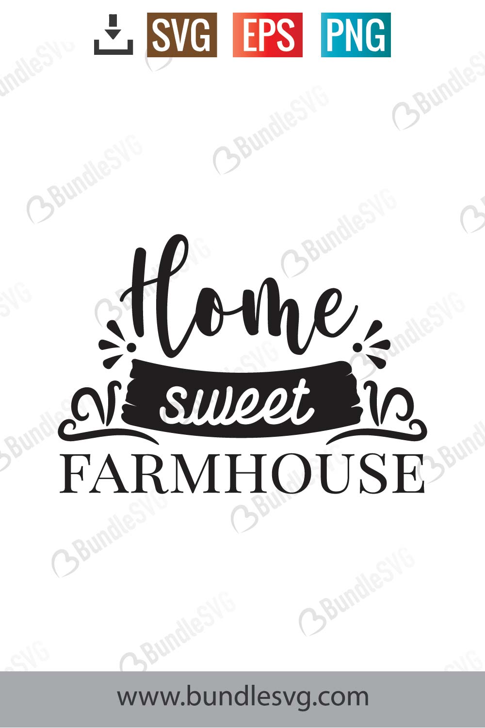 Home Sweet Farmhouse SVG Cut Files Free Download | BundleSVG.com