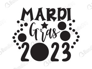 Mardi Gras 2023 Svg