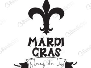 Mardi Gras Fleur De Lis Svg