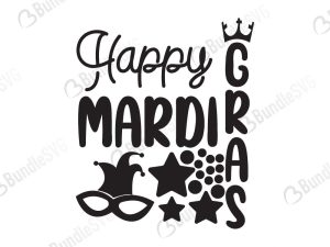 Happy Mardi Gras Svg