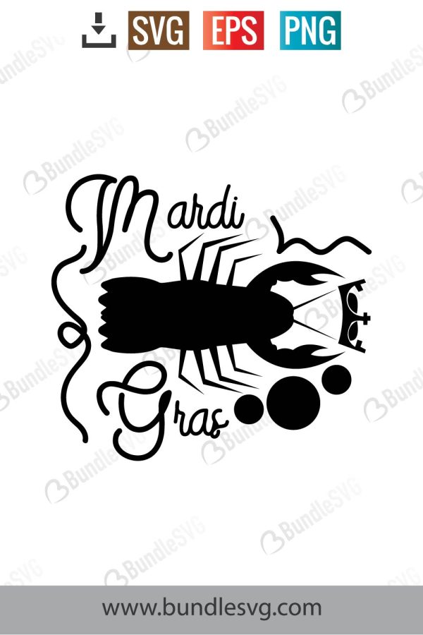 Mardi Gras Crawfish Svg