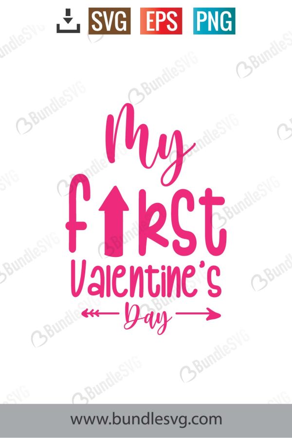 My First Valentine's Day Svg