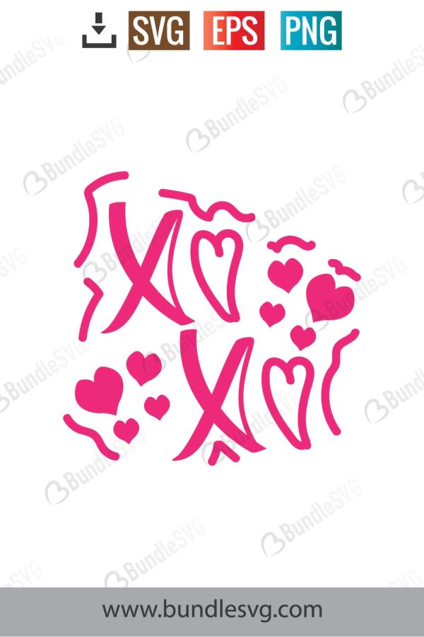 Xoxo Heart Svg