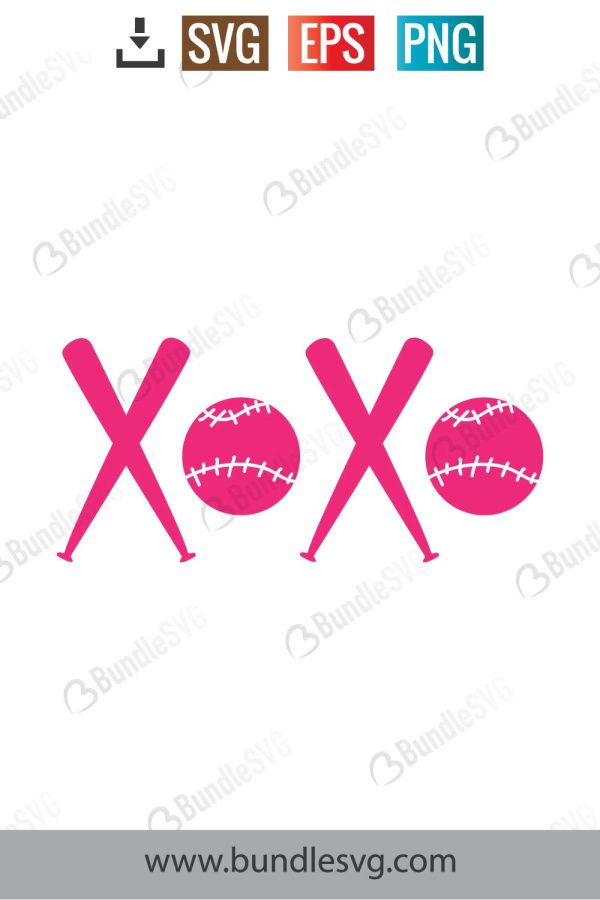 Xoxo Baseball Svg