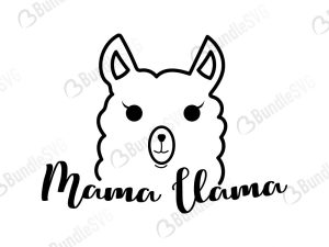 Mama Llama Svg