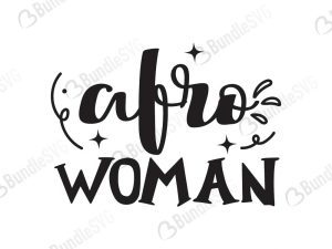 Afro Woman Svg