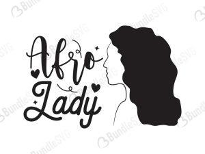 Afro Lady Svg