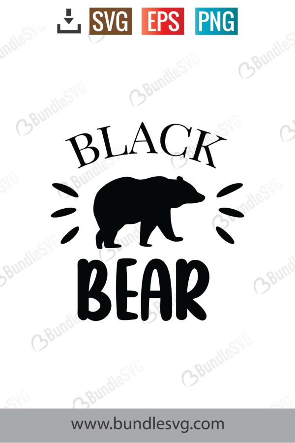 Black Bear Svg