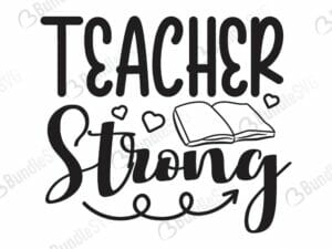 Teacher Strong Svg