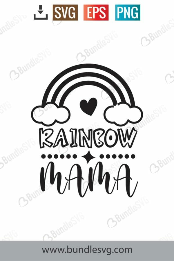 Rainbow Mama Svg