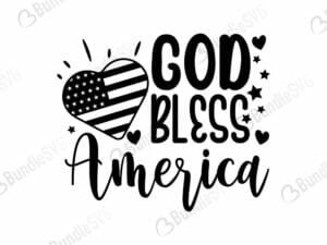 God Bless America Svg