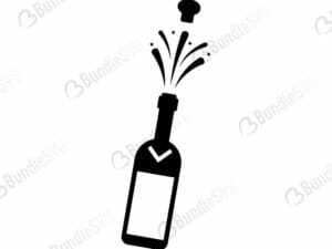 Champagne Bottle Svg