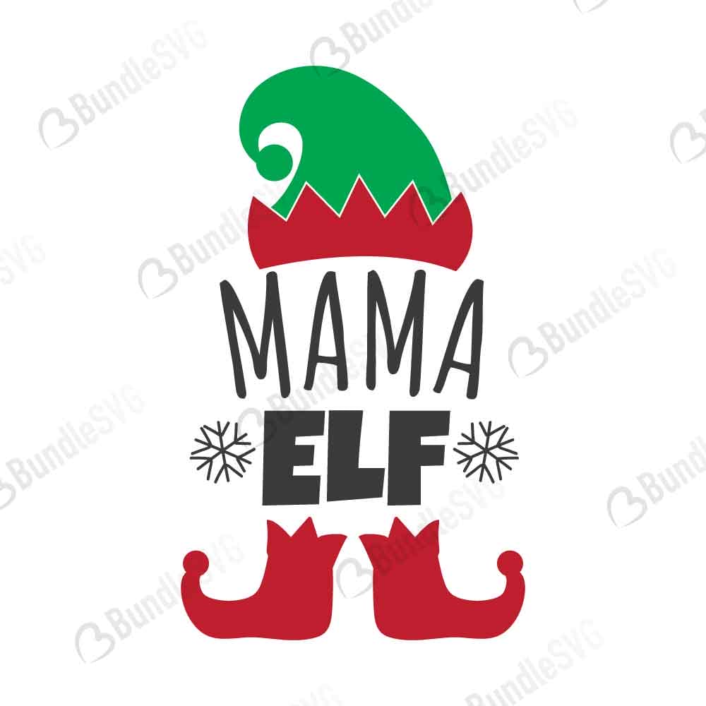 Mama Elf Svg