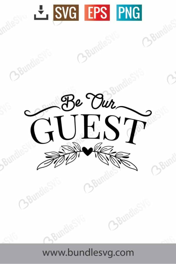 Be Our Guest Svg