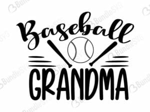 Baseball Grandma Svg