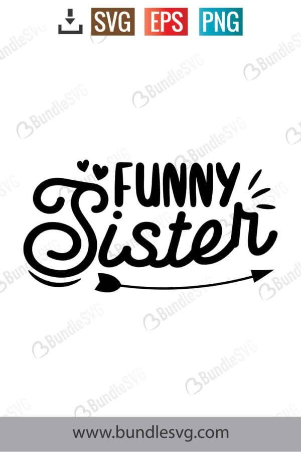 Funny Sister Svg