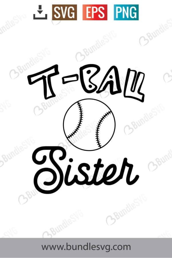 Tball Sister Svg