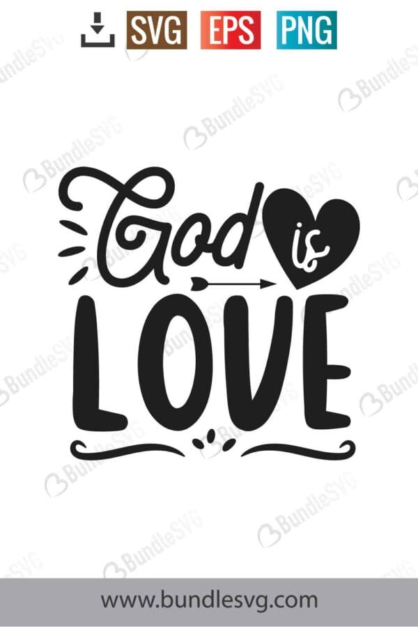 God Is Love Svg