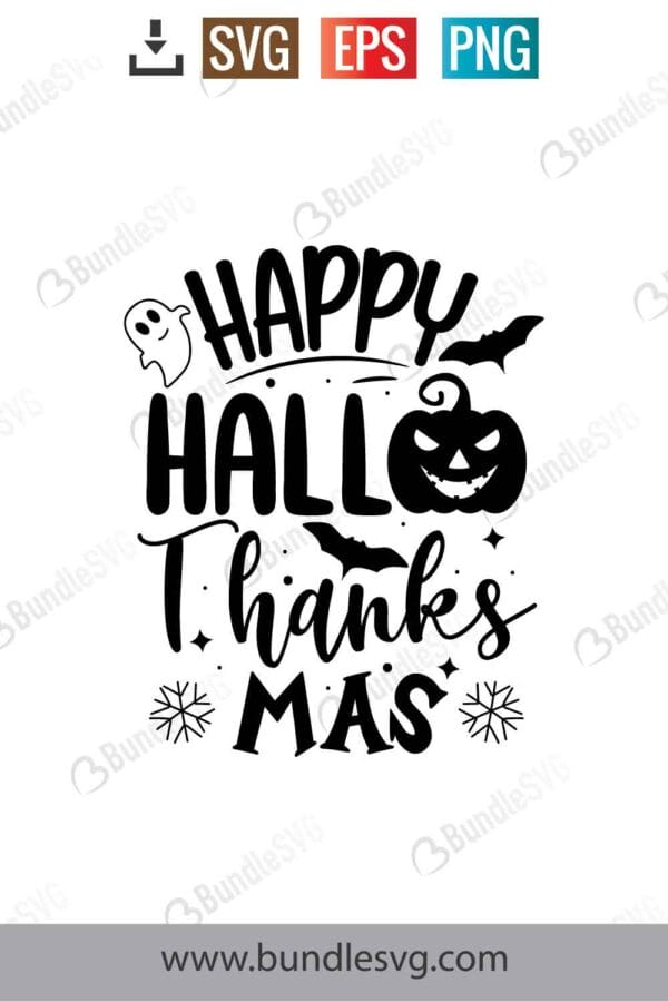 Happy Hallothanksmas Svg