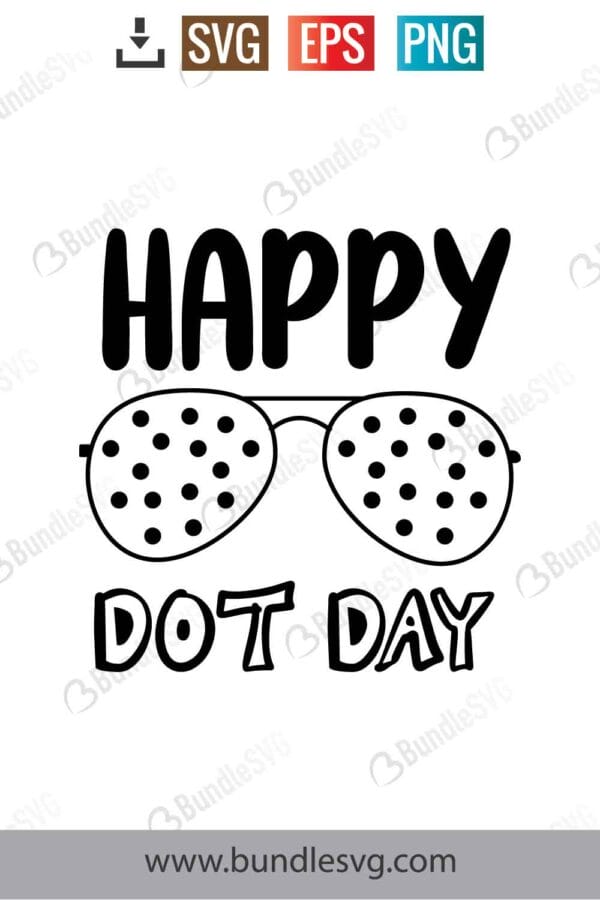 Happy Dot Day Svg