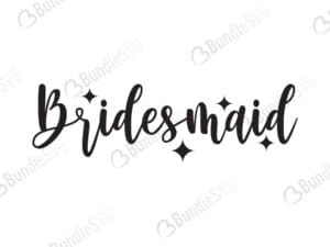 Bridesmaid Svg