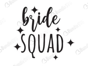 Bride Squad Svg