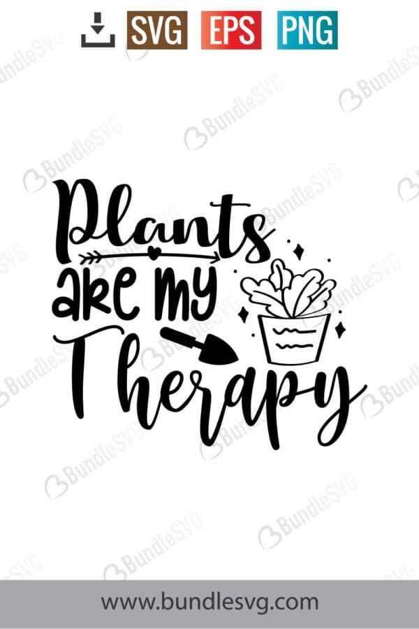 Plants Are My Therapy Svg