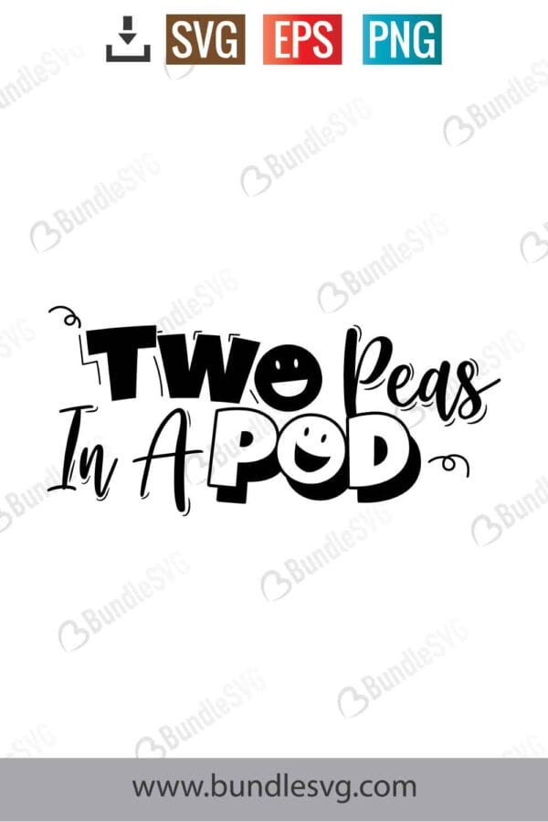 Two Peas In A Pod Svg