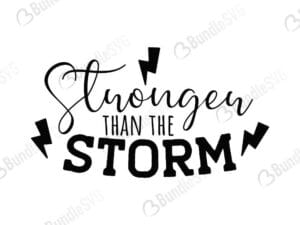 Stronger Than The Storm Svg