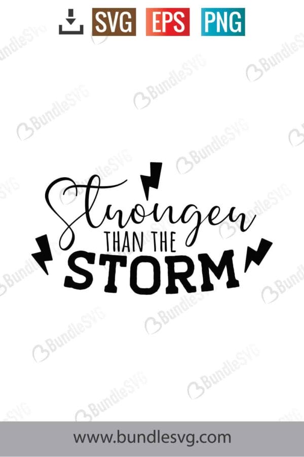 Stronger Than The Storm Svg