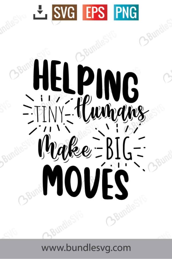 Helping Tiny Humans Make Big Moves Svg