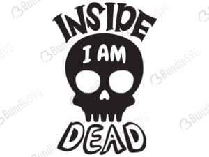 Inside Im Dead Svg