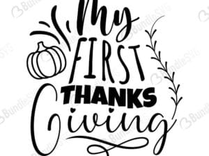 My First Thanksgiving Svg